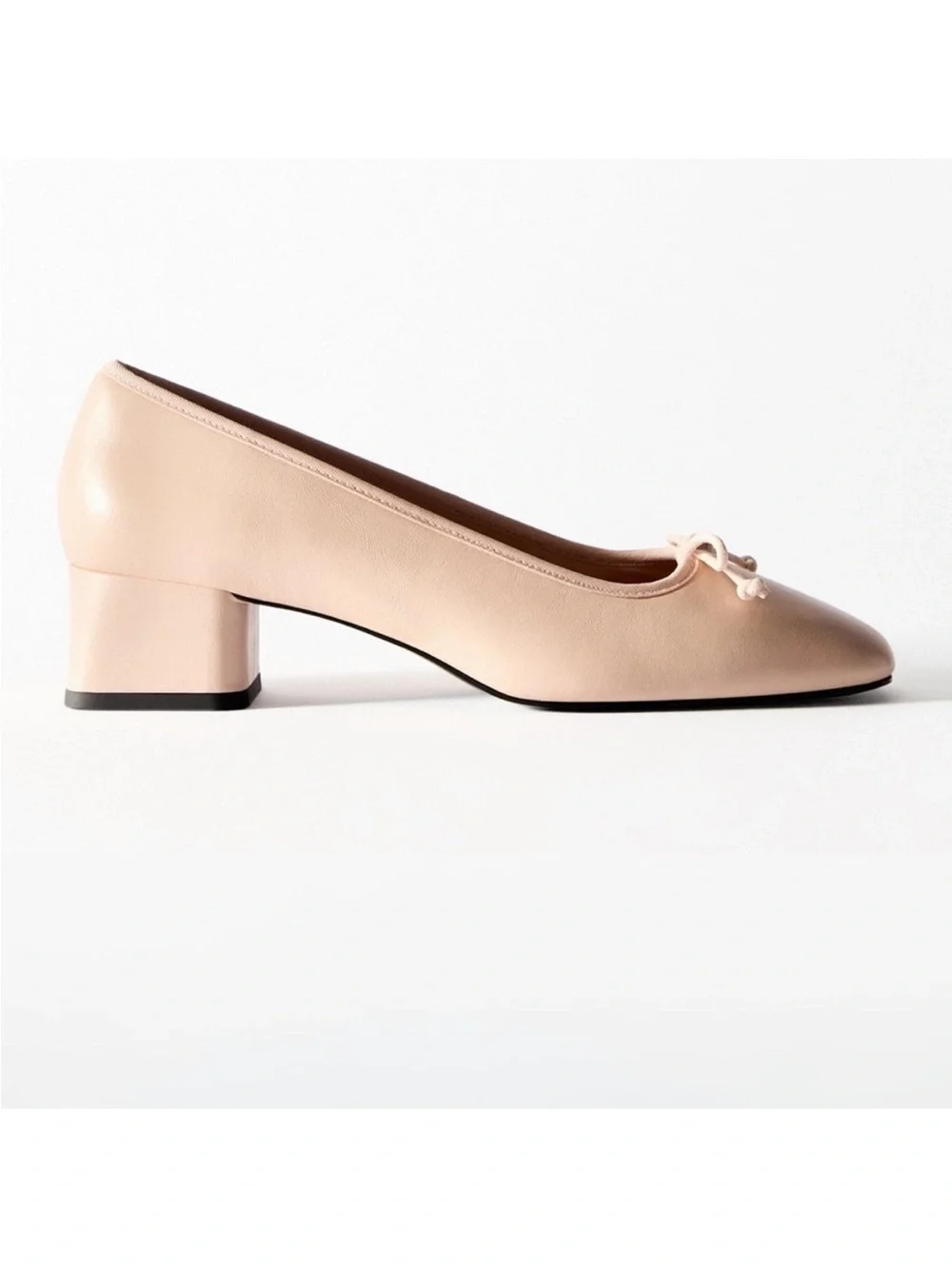 Zara Pink Ballet Block Heels